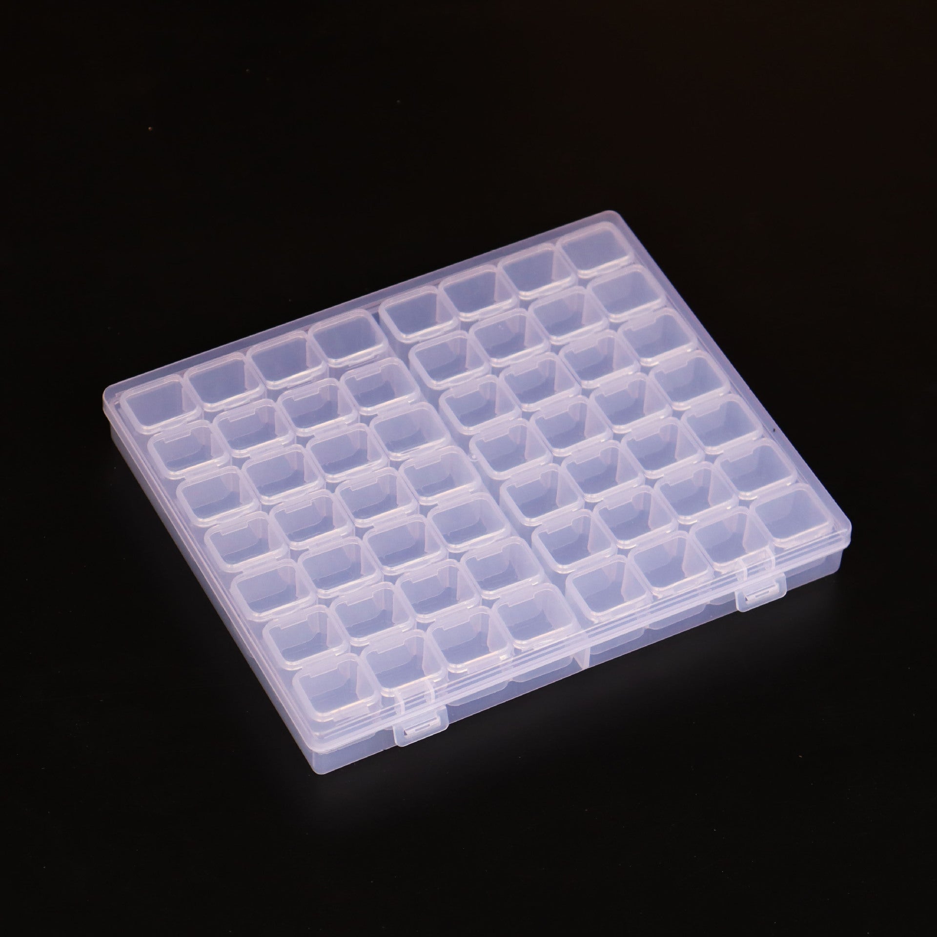 Venta al por mayor Adornos de uñas transparentes Caja de almacenamiento de plástico